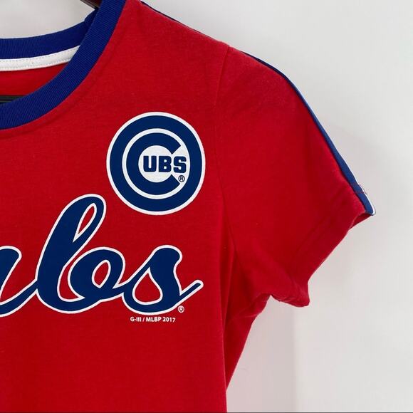 Chicago Cubs baseball tee womens size XS G-III 4her by Carl Banks - Picture 2 of 8